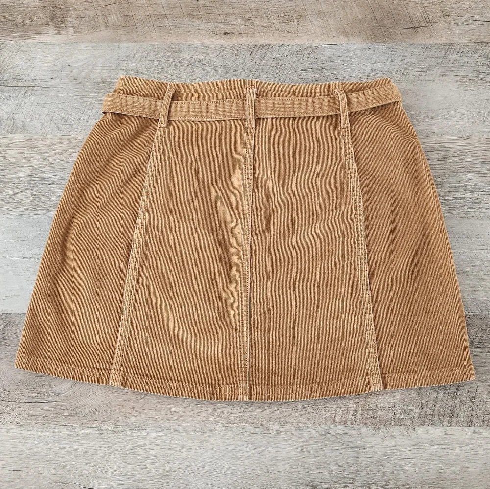 American Eagle Women's Tan Corduroy Mini Skirt Size 4